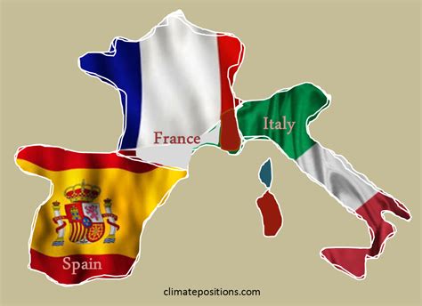 spain italy and france